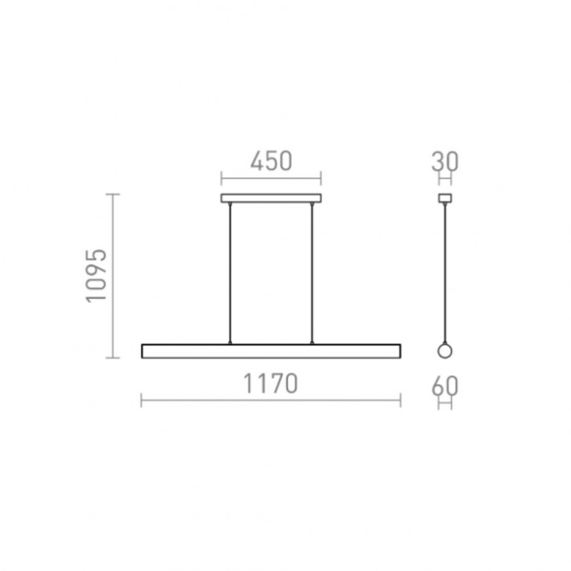 Lampada sospesa RIVIER - Rendl light