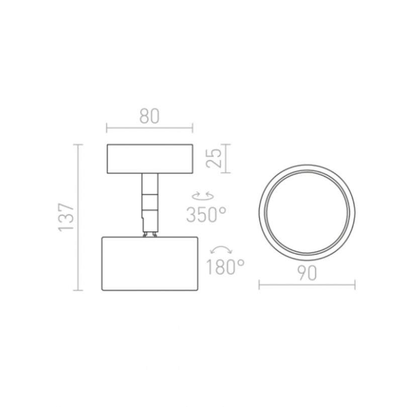 Faretto PIXIE direzionabile - Rendl...