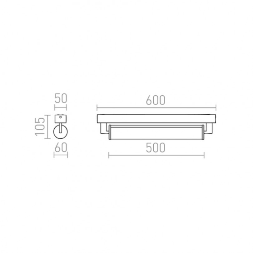 Lampada a parete ROCCA - Rendl light