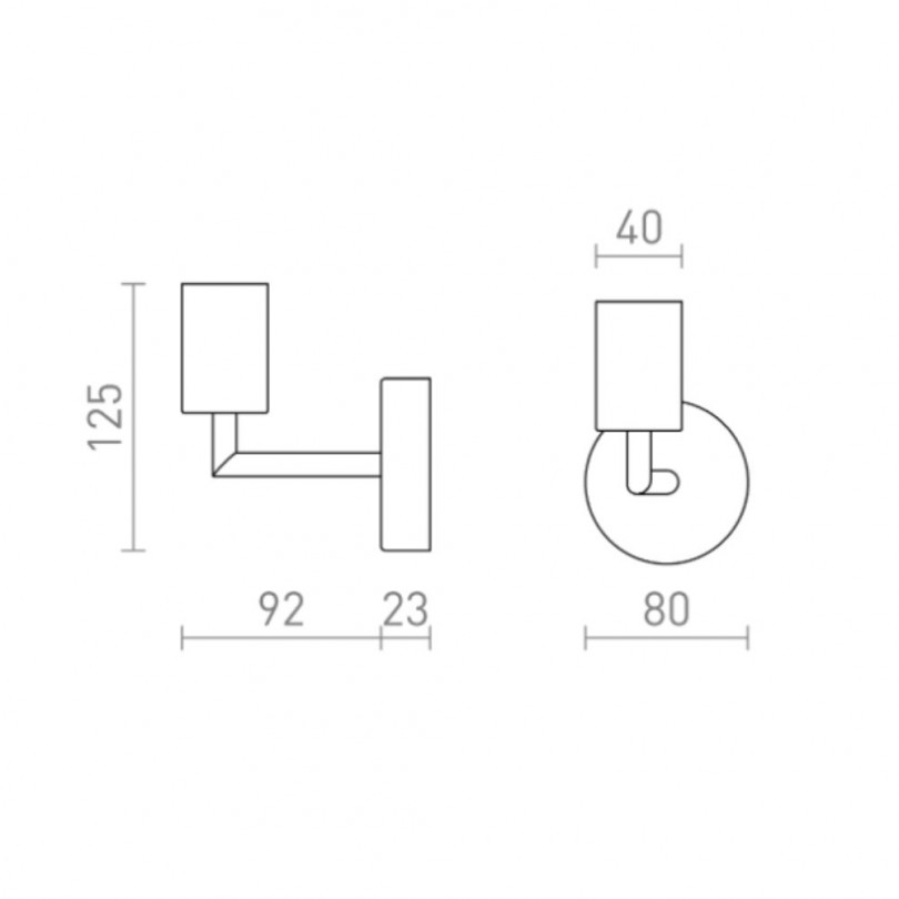 Lampada a parete ARAQ - Rendl light
