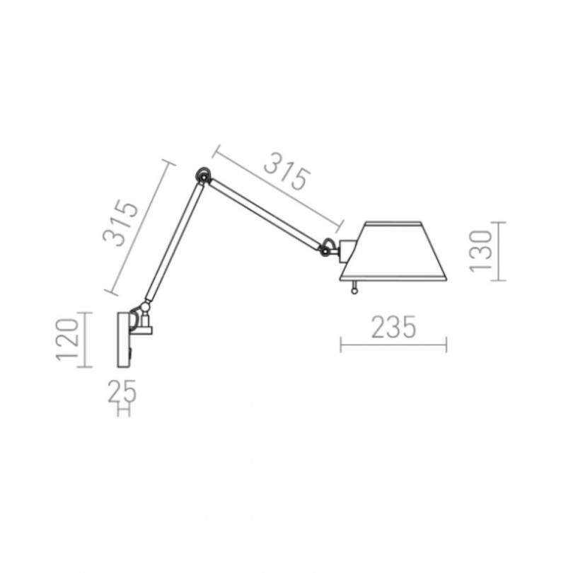 Lampada a parete MONTANA - Rendl light