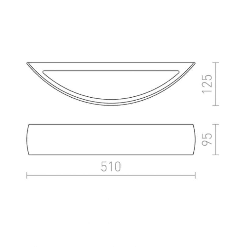 Lampada a parete CRESCENT L - Rendl...