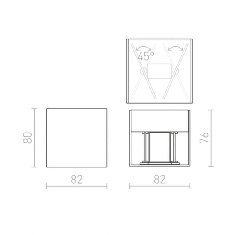 Applique CARRE - Rendl light