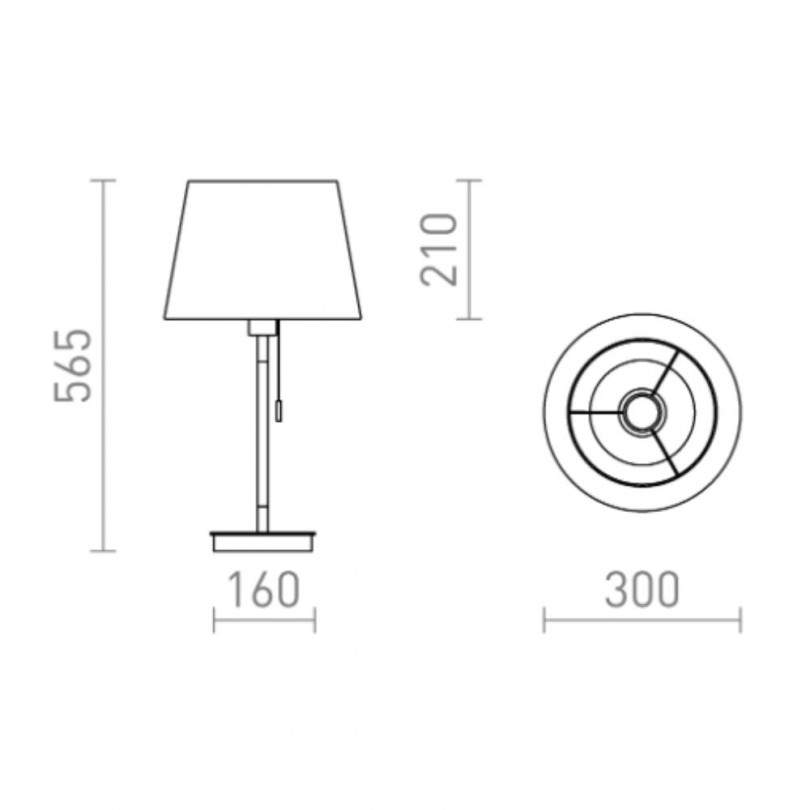 Lampada da tavolo KEITH/ AMBITUS -...