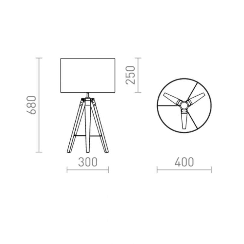 Lampada da tavolo ALVIS/ RON - Rendl...