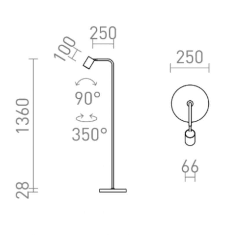 Lampada da terra FLYNN 1 - Rendl light