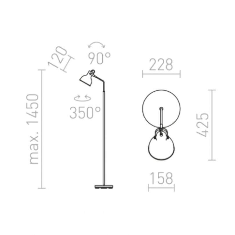 Lampada da terra ROSITA - Rendl light