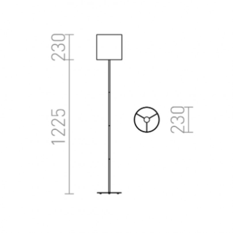 Lampada da terra ETESIAN - Rendl light