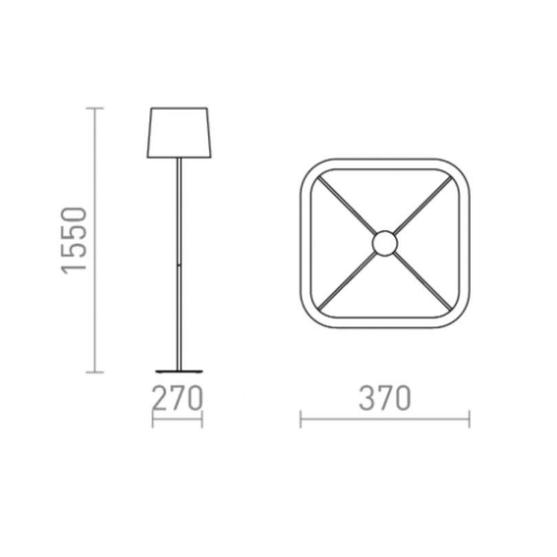 Lampada da terra PERTH - Rendl light