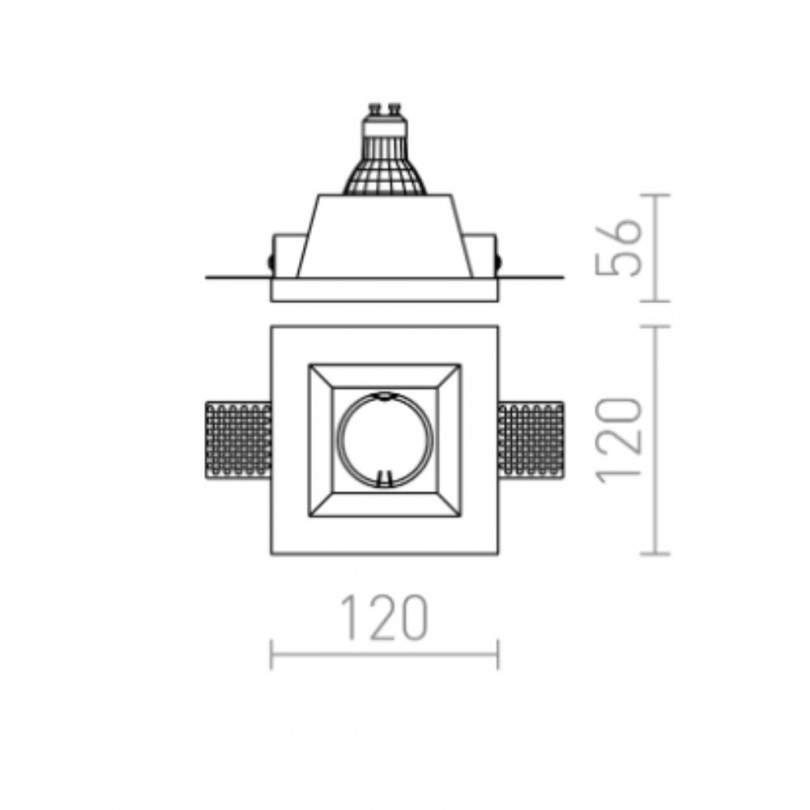 Faretto DAG SQ - Rendl light