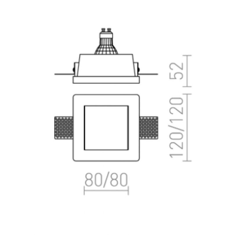 Faretto DAN SQ - Rendl light